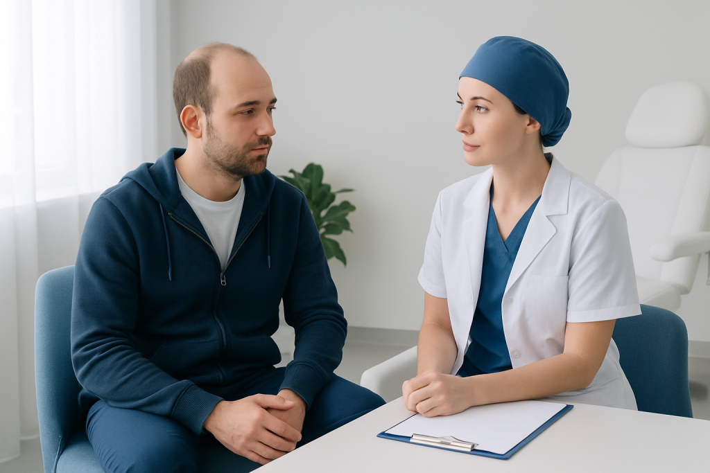 Anesthesia and Comfort During the Procedure — hair transplant day