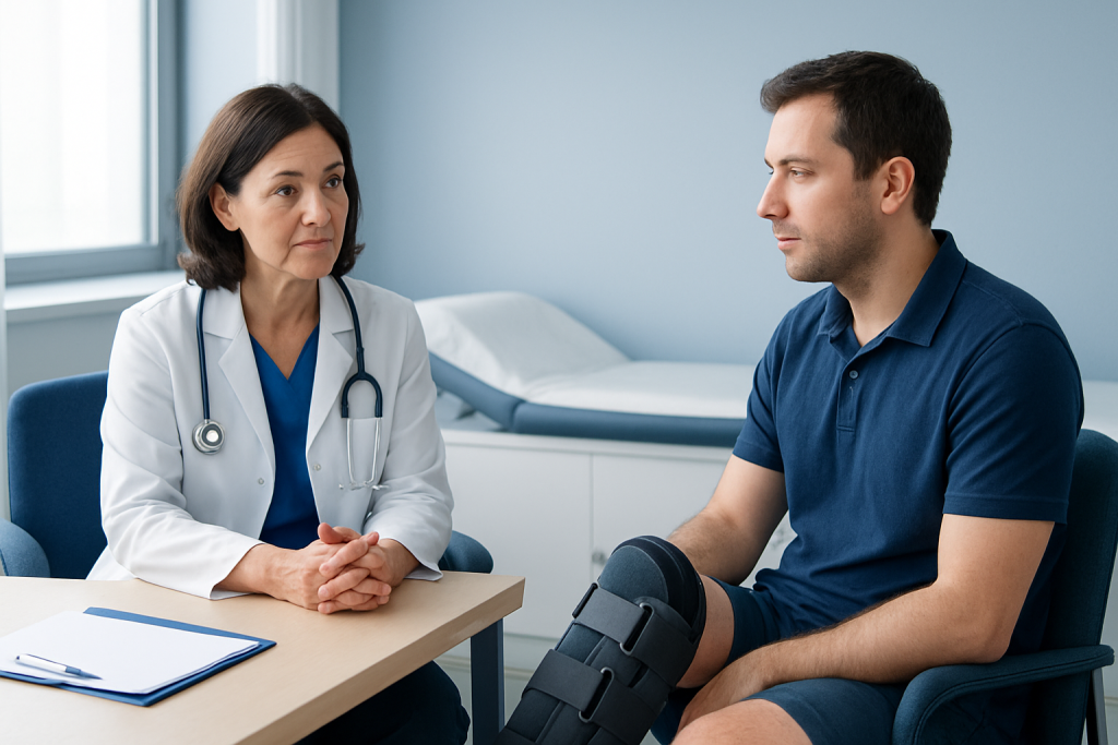 Causes and risk factors that affect whether flying is safe — fly home in a cast or boot