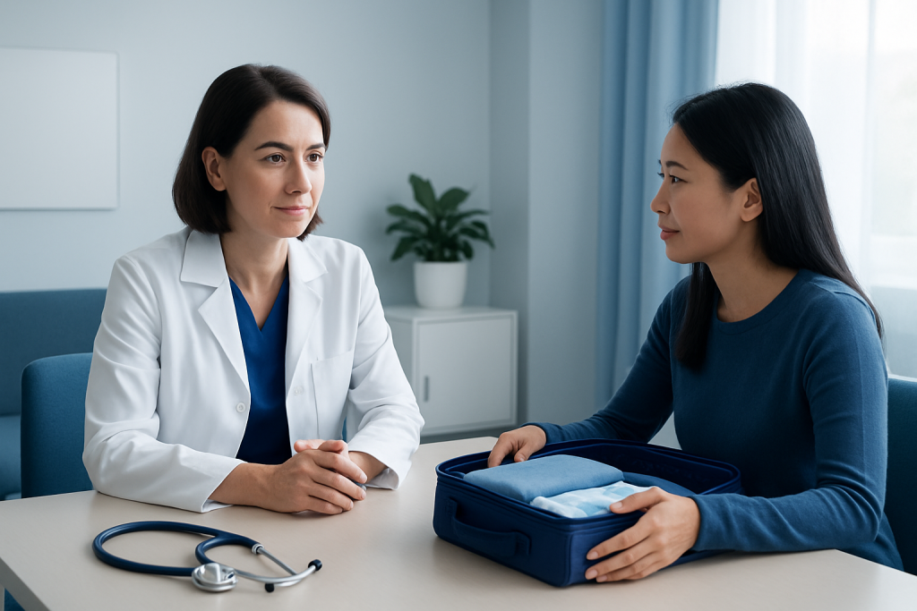 Packing for the trip home — Travel home after treatment