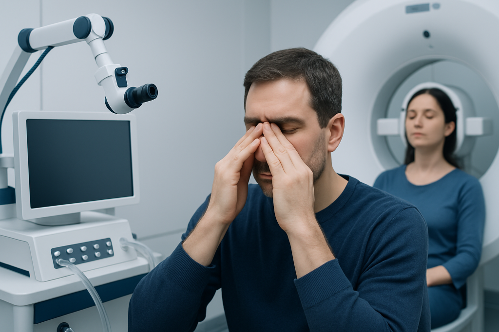 Symptoms — facial pressure and postnasal drip