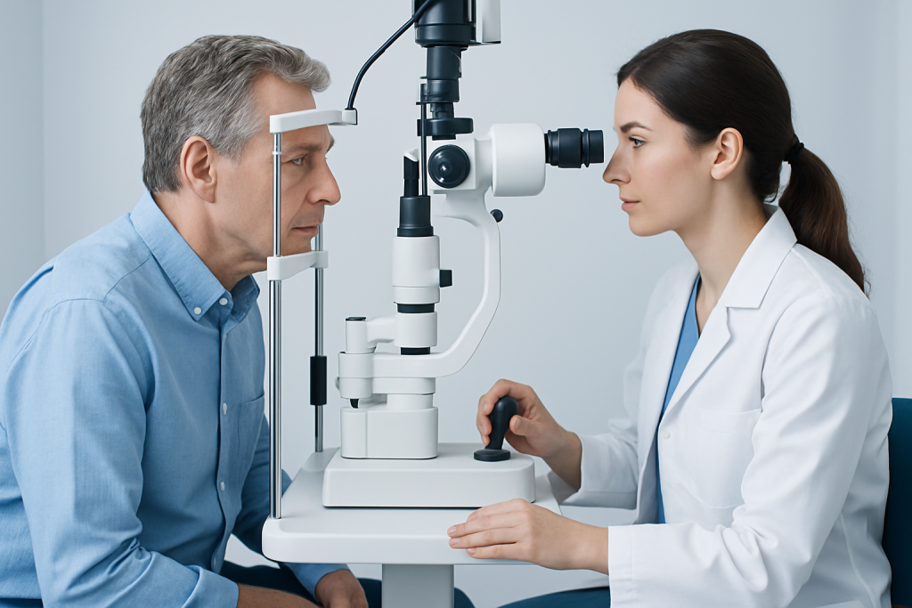 Symptoms — cataracts and glaucoma