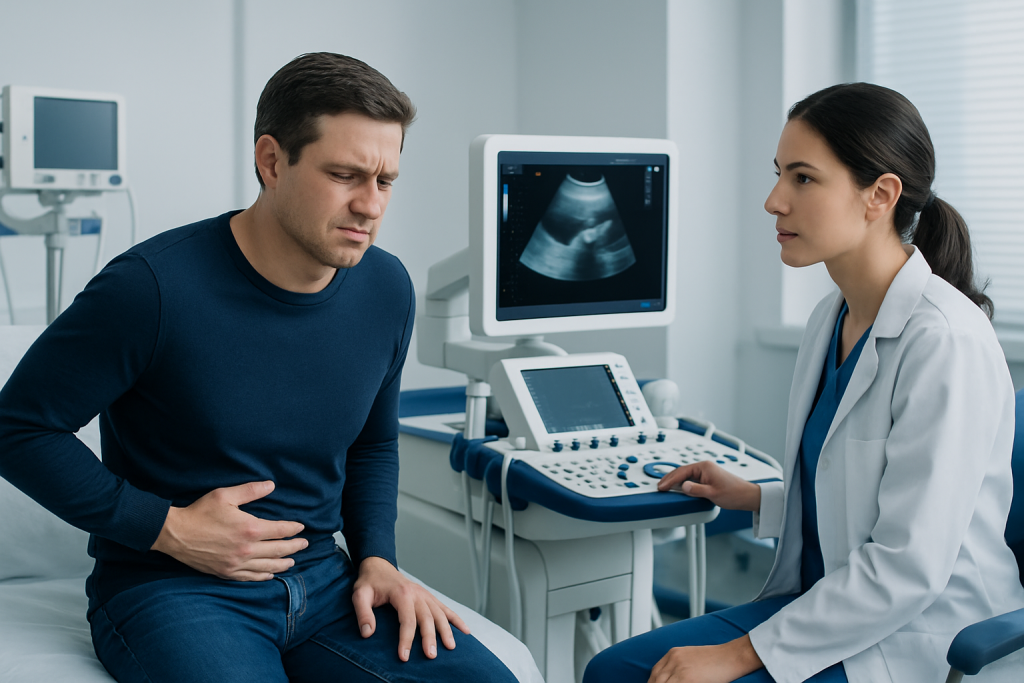 Symptoms — appendix pain in adults