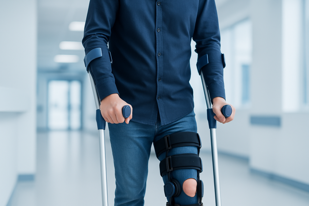 Symptoms and Mobility Changes to Expect — travel with crutches or a brace