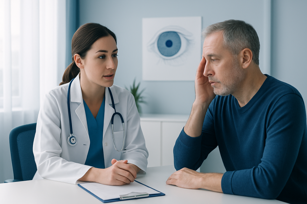 Symptoms and signs that should be discussed before surgery — eye surgery after age 40