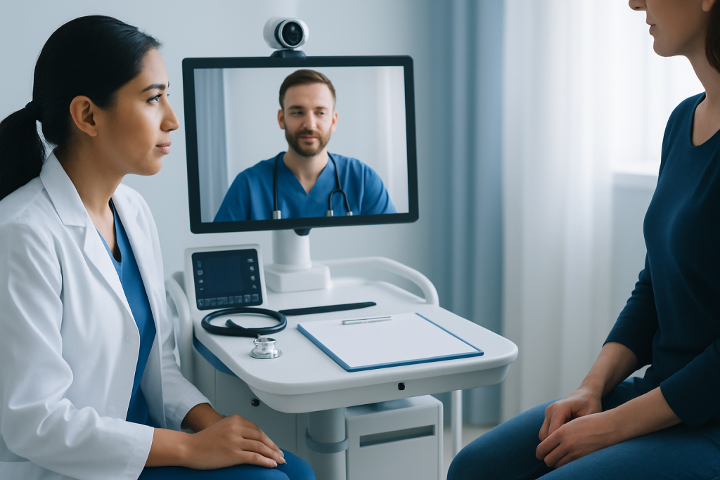 What to gather before the call so you are not scrambling later — telehealth consultation before travel